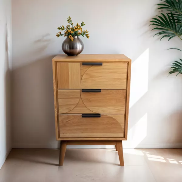 Table d'appoint en bois (H65 cm) Hano� Naturel