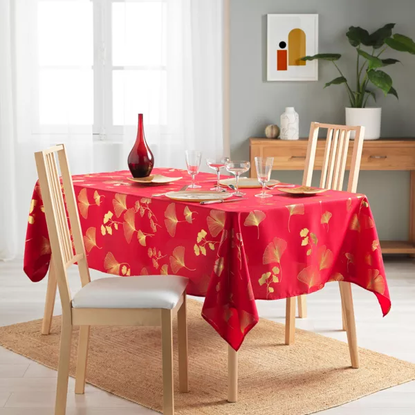 Nappe rectangulaire (150 x 300 cm) Bloomy Rouge