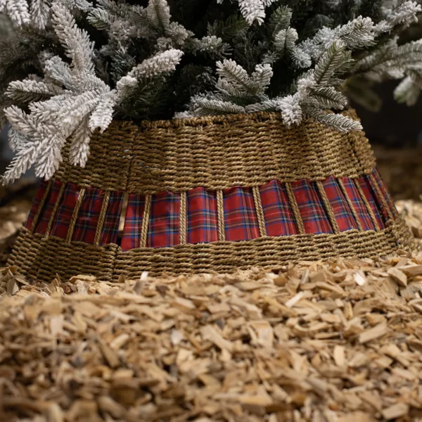 Coprivaso di albero di Natale (D70 cm) Tartan scozzese