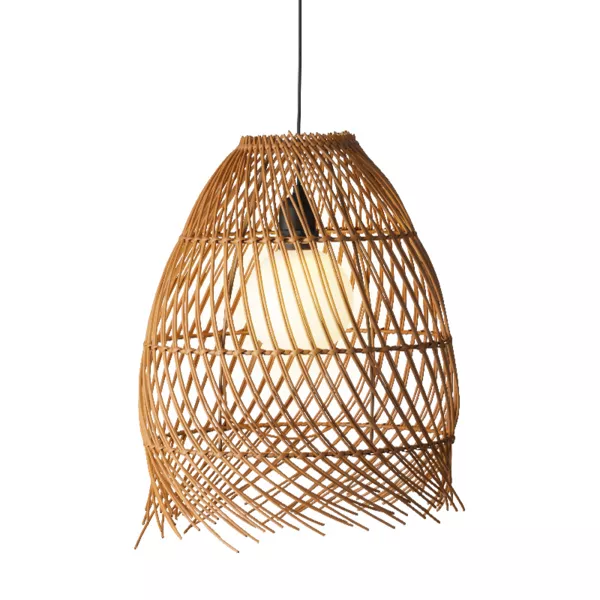 Suspension de jardin solaire LED (D28 cm) Tropical Marron