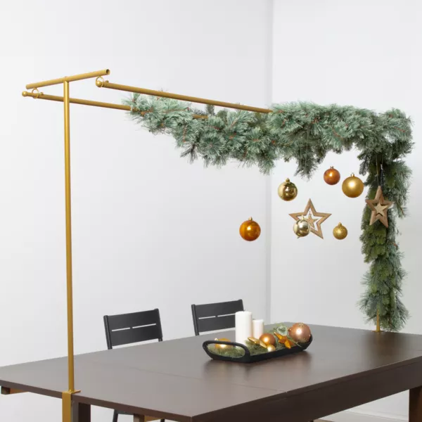 Barra decoraci�n de mesa doble oro