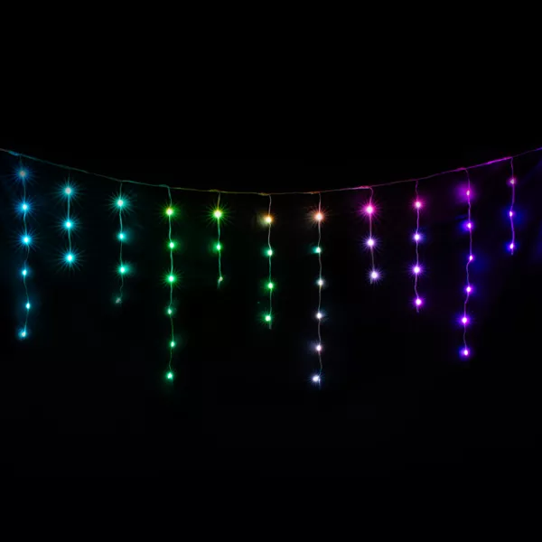 Eisregenlichterkette Digital L3 m 85 LED Mehrfarbig