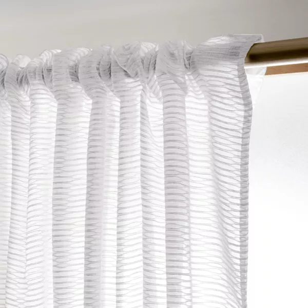 Tenda trasparente con passanti nascosti (280 x 240 cm) Ma�l Bianco
