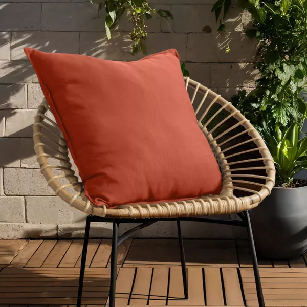 Quadratisches Kissen Outdoor (60 x 60 cm) Sunset Terrakotta