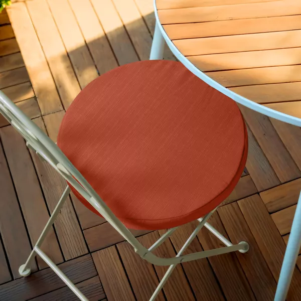 Rundes Stuhlkissen Outdoor (40 cm) Sunset Terrakotta