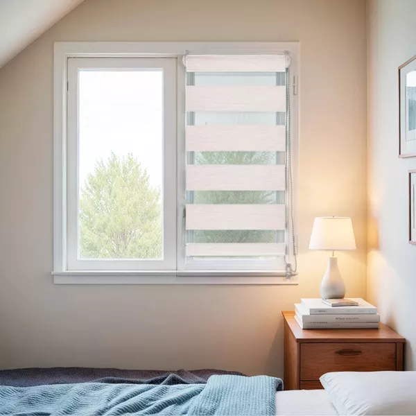 Doppelrollo Tag & Nacht (60 x H90 cm) Beige meliert