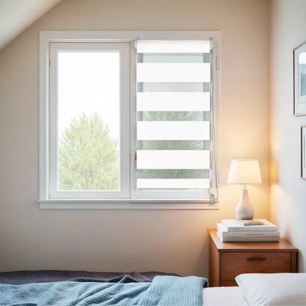 Rullegardin Dag/Nat (45 x 90 cm) Hvid