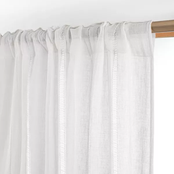 Gardine Stangendurchzug (140 x 240 cm) L�ontine Wei�