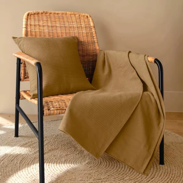 Bettl�ufer Baumwolle gewebt (130 x 160 cm) L�a Camel