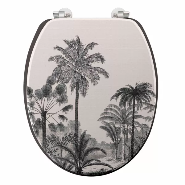 Copriwater in legno Cocoty Nero (37 x 46 cm)