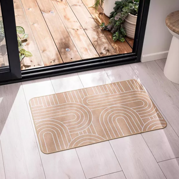 Tapis tiss� antid�rapant (45 x 75 cm) Modul Blanc