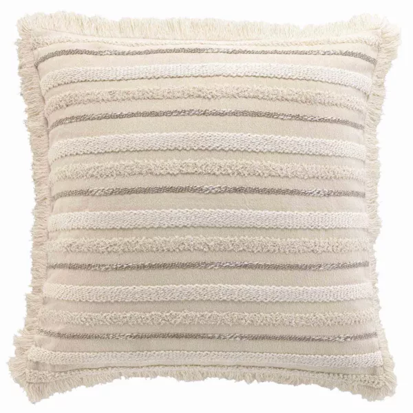 Quadratisches Kissen Baumwolle gewebt (60 x 60 cm) Atlas Beige