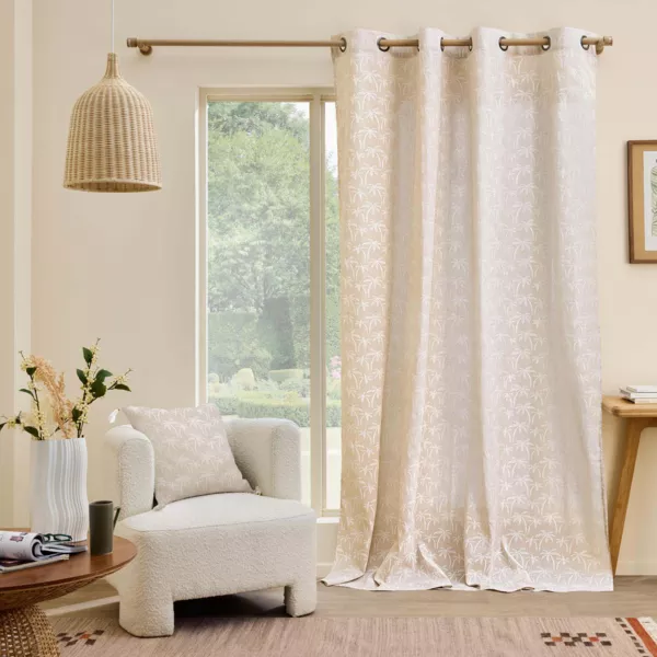 Rideau polycoton (140 x 240 cm) Saharis Beige