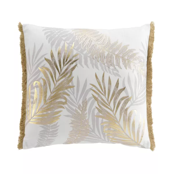 Coussin carr� coton (50 x 50 cm) Melisse Or