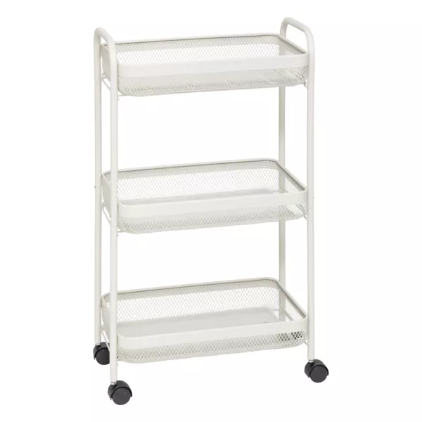 Servierwagen 3 Ebenen aus Metall (H75 cm) Mayaj Beige