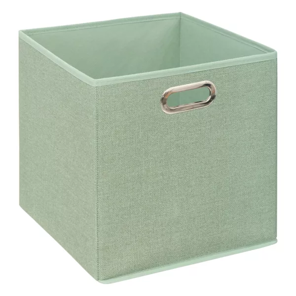 Panier de rangement pliable (31 x 31 cm) Helena Vert sauge 