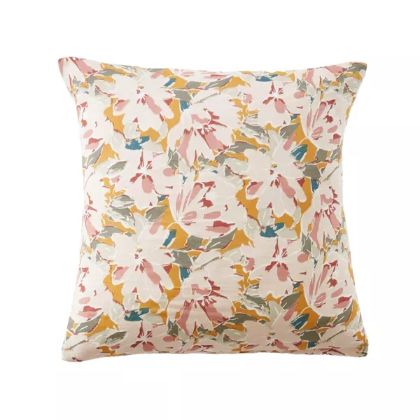 Funda de almohada cuadrada gasa de algod�n (60 x 60 cm) April Multicolor