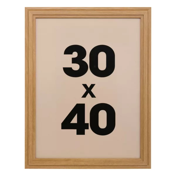 Cornice per foto da parete in legno (30 x 40 cm) Alix Marrone