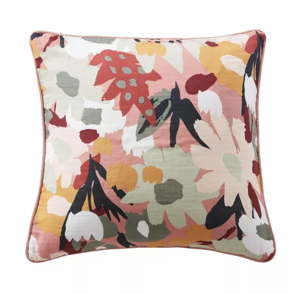 Bomulds gaze pude (45 x 45 cm) Azel Multifarvet