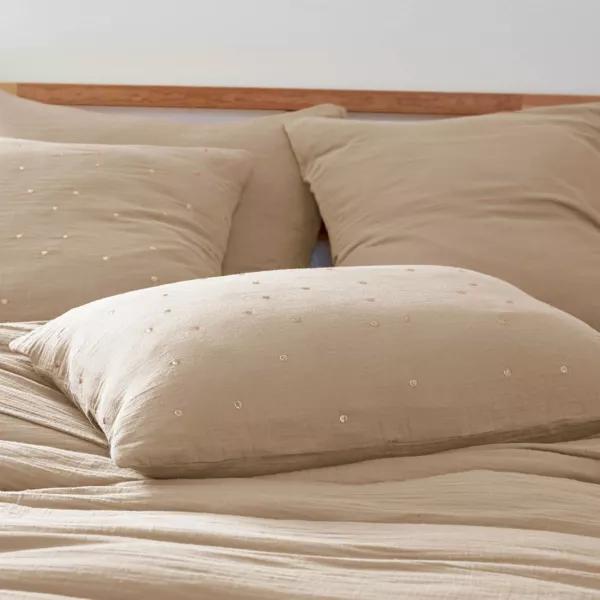 Federa rettangolare garza di cotone (50 x 70 cm) Ga�a Chic Corda