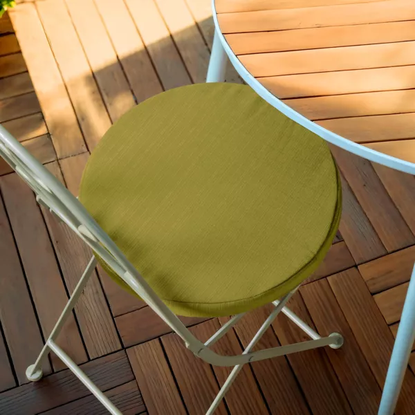 Coussin de chaise ext�rieur rond (40 cm) Sunset Vert olive