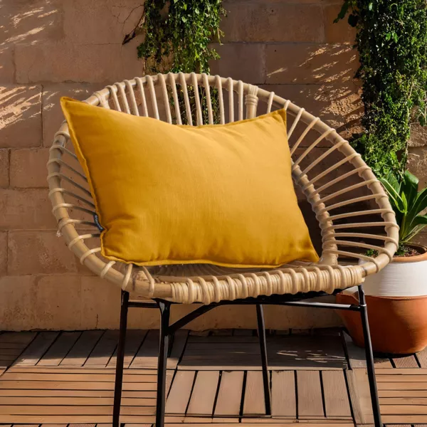 Coj�n de exterior rectangular (40 x 60 cm) Sunset Amarillo mostaza