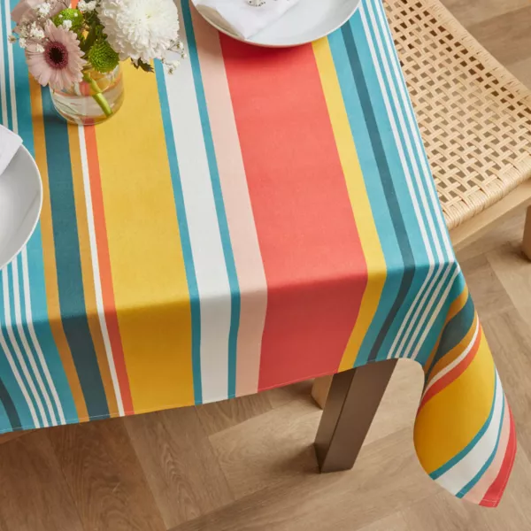 Nappe rectangulaire coton enduit (150 x 250 cm) Bonifacio Multicolore
