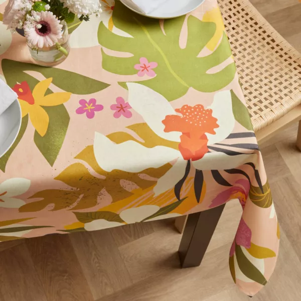 Nappe rectangulaire coton enduit (150 x 350 cm) Rio Multicolore