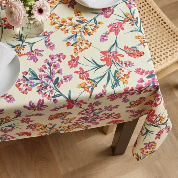 Tovaglia rettangolare cotone antimacchia (150 x 250 cm) Margot Multicolore