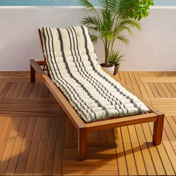 Aufrollbare Liegenauflage (L180 cm) Manduel Schiefergrau