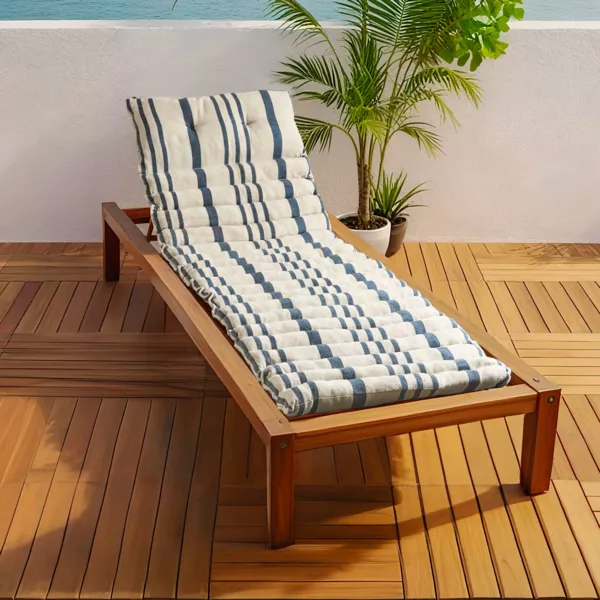 Cojín de tumbona enrrollable (L180 cm) Manduel Azul Marino