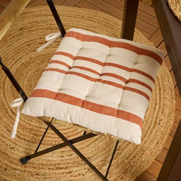 Outdoor stoelkussen vierkant (38 x 38 cm) Manduel Oranje