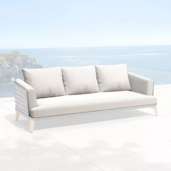 Housses de coussin de remplacement pour Canap� 3 places Monte Carlo Gris clair