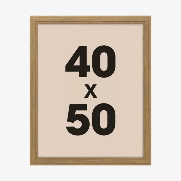 Marco de fotos de pared de madera (40 x 50 cm) Alix Marr�n