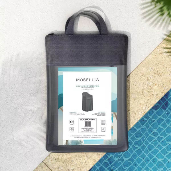 Waterdichte beschermhoes voor Stoelen en Fauteuils (H120/160 cm) Murano Grijs 