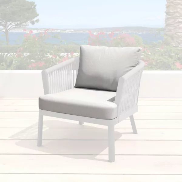 Ersatzpolsterbez�ge f�r Gartensessel Amalfi Hellgrau