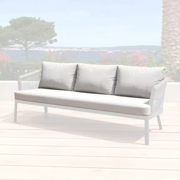 Federe per cuscini di ricambio per Divano 3 posti Amalfi Grigio chiaro