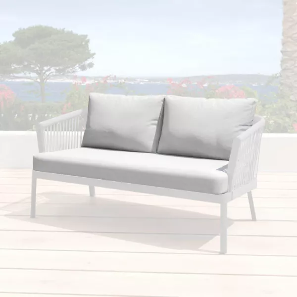 Housses de coussin de remplacement pour Canap� 2 places Amalfi Gris clair