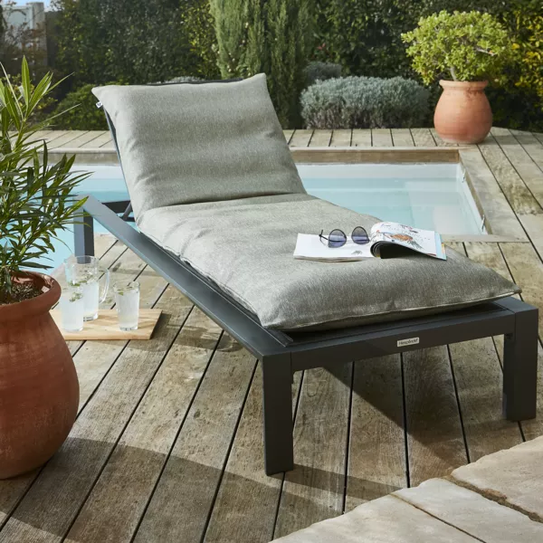 Housse de coussin pour bain de soleil (190 x 70 cm) Naia Vert nenuphar