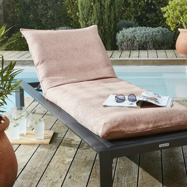 Housse de coussin pour bain de soleil (190 x 70 cm) Naia Corail