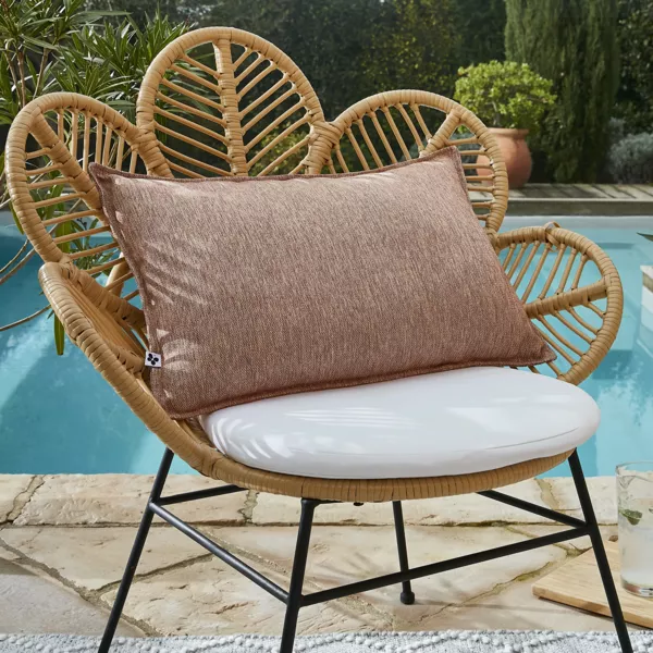 Housse de coussin ext�rieur rectangulaire (40 x 60 cm) Naia Corail