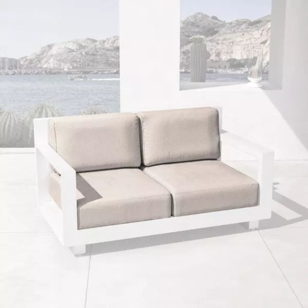 Housses de coussin de remplacement pour Canap� 2 places Elba Taupe