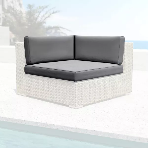 Fundas de coj�n de repuesto para Sill�n de esquina Palma Gris oscuro