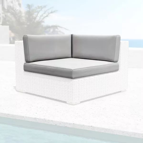 Housses de coussin de remplacement pour Fauteuil d'angle Palma Gris
