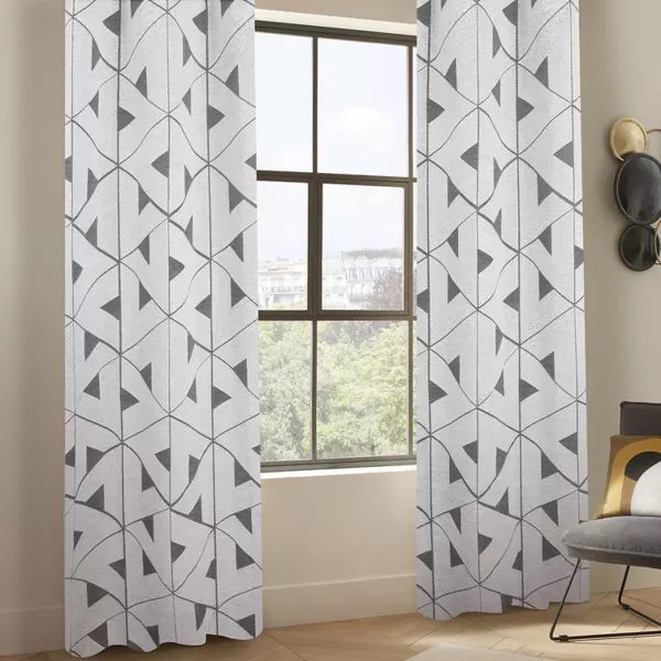 Rideau tiss� (140 x 260 cm) Malo� Gris