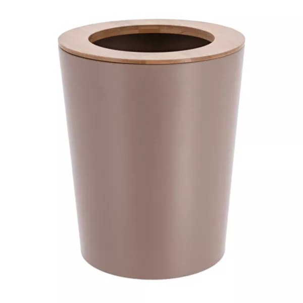 Poubelle salle de bain 5L Purebamboo Cappuccino
