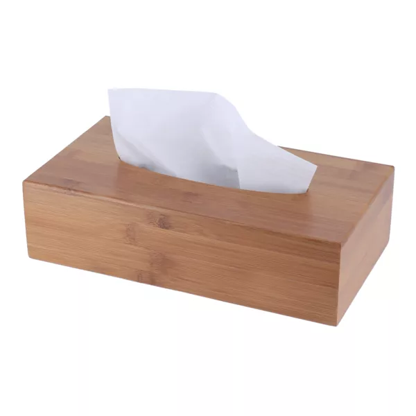 Bo�te � mouchoirs en bambou Marron 