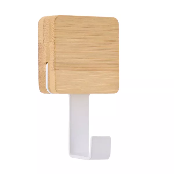 Perchero adhesivo cuadrado Gancho simple 3M Bamb� Blanco