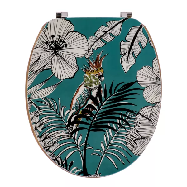Tapa de WC 18 pulgadas MDF Jungle Fever Azul