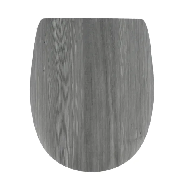 Abattant WC 18 pouces MDF Fa�on Lambris Gris